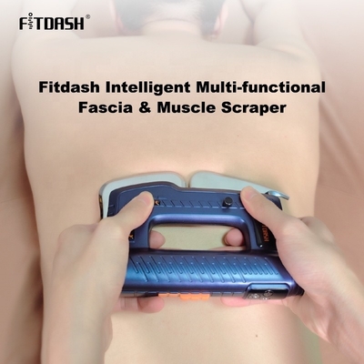 Fitdash EMS Нагретый вибрирующий мышечный скреб для силовой установки тела Тип-С Нагретый инструмент Gua Sha